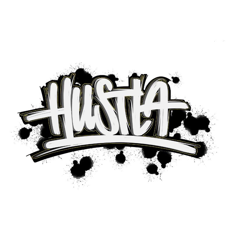 Lettrage de graffiti Hustla
