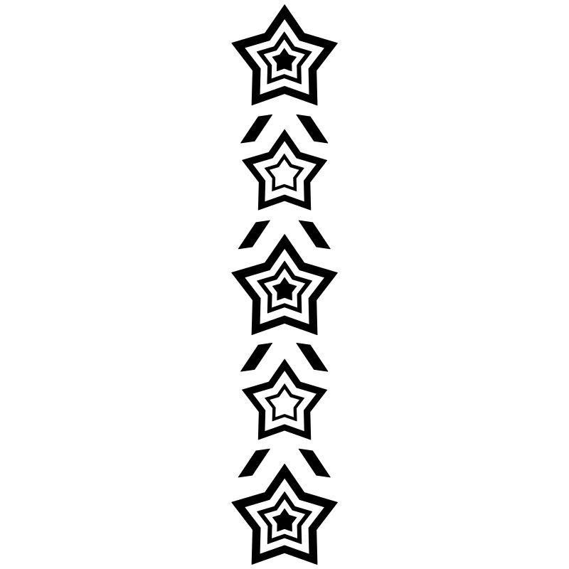 Rangée d’étoiles