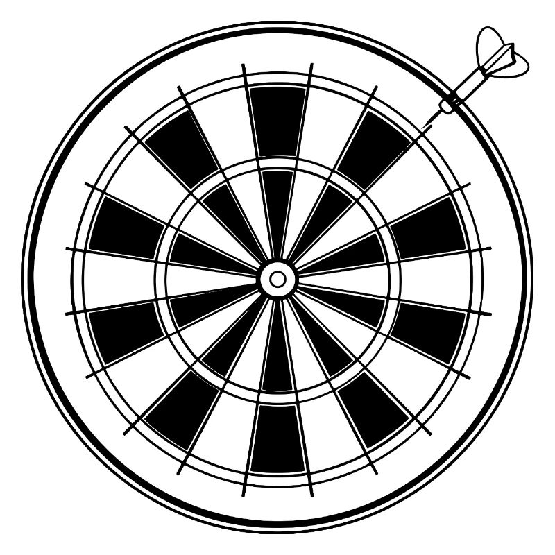 Dessin de fléchettes