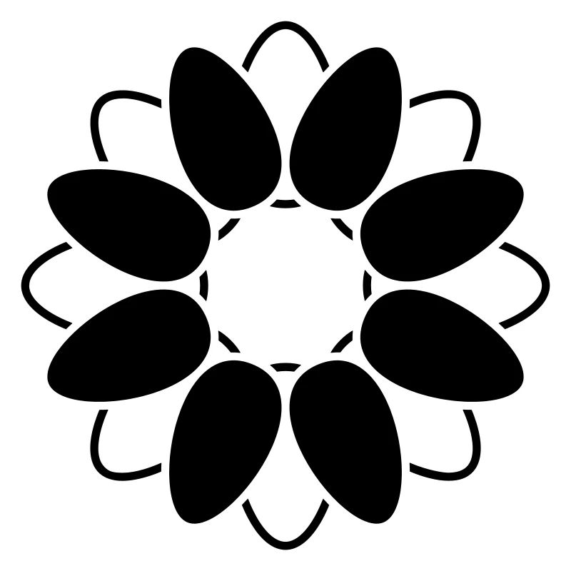 Fleur Ouverte Fleur Graphique Abstrait