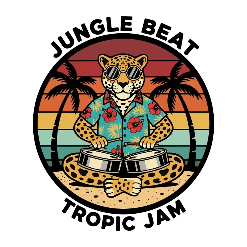 Léopard Jungle Beat Tropic Jam Retro