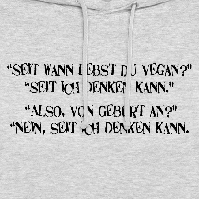 seit wann lebst du vegan
