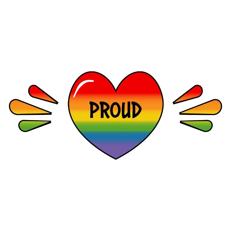 Rainbow LGBT Proud Heart