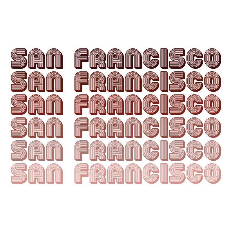 San Francisco Grid Gradient Pattern