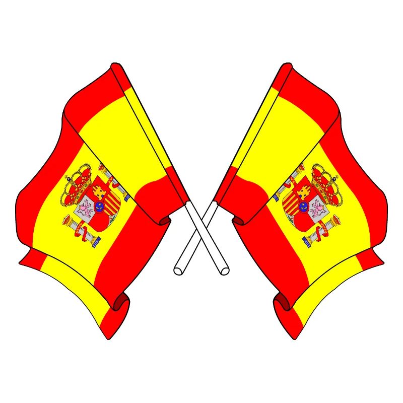 Deux drapeaux Espagne