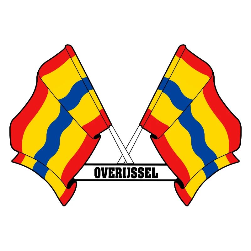 Texte à deux drapeaux OVERIJSSEL