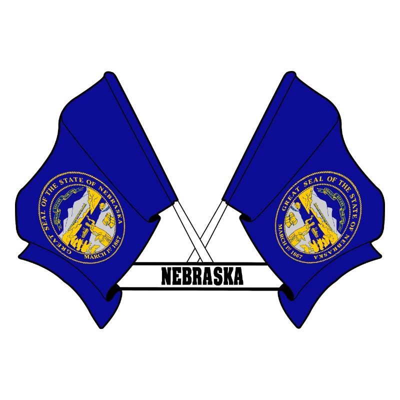 wee flags text NEBRASKA