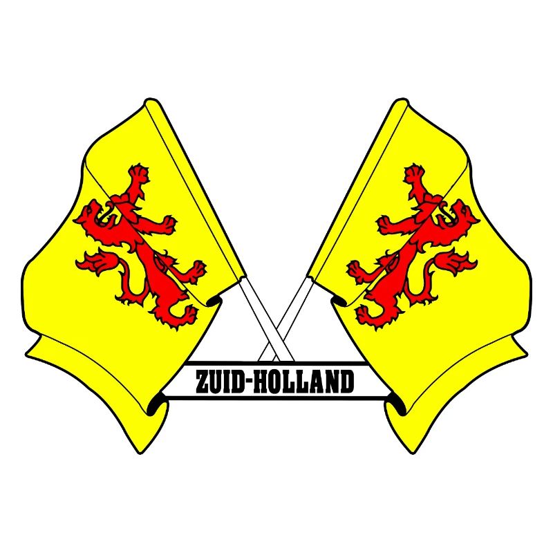Two flags text SOUTH HOLLAND