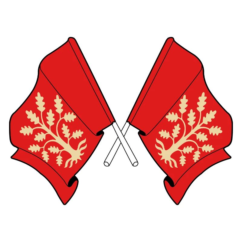 Drapeaux croisés de la conception symbolique d’Agder