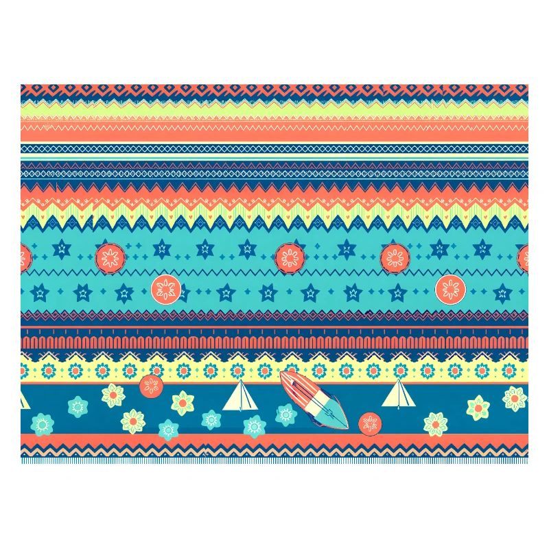 Farbenfroher Boho Wintermuster