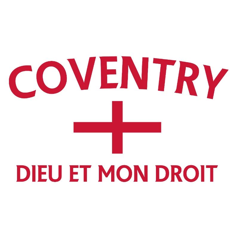 Design de croix de Coventry avec drapeau anglais