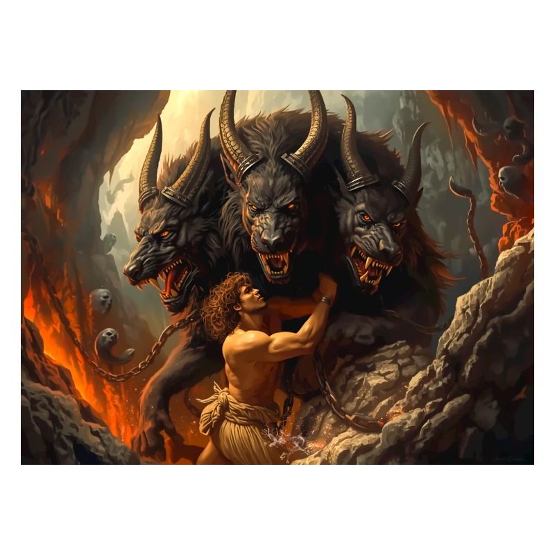 Heracles Brings Cerberus from the Underworld