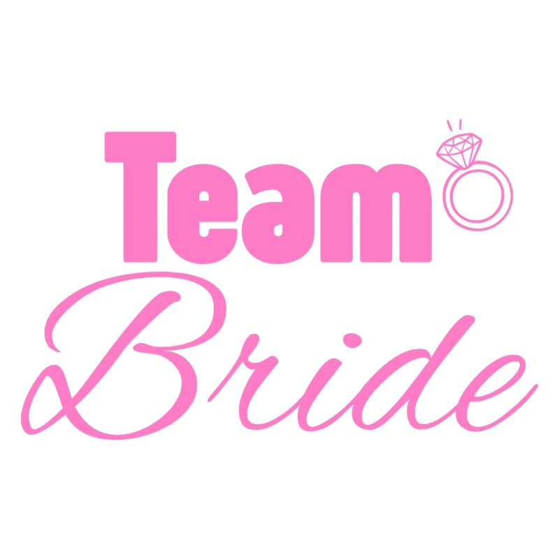 Team Bride: Pink Ring Logo