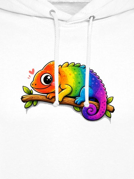 Regenbogen-Chamäleon am Ast