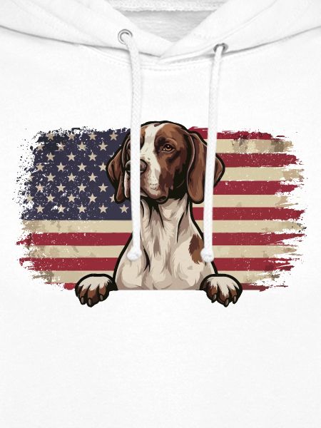 Englischer Pointer US-Flagge – Pointer Dad-Jagdhund