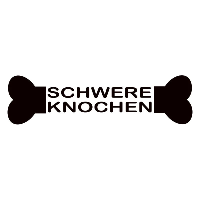 Schwere Knochen schwarz
