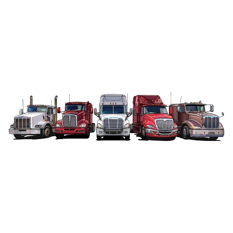 Tracteurs de semi-remorques à long capot