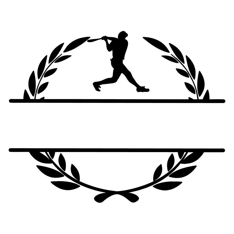 Baseballspieler-Hitter-Monogramm