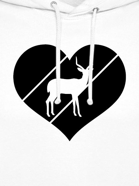 Antilope Silhouette Herz