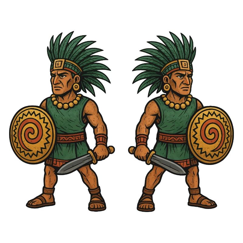Aztec Double Warrior