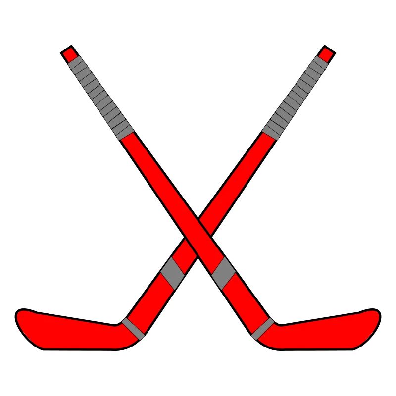 Gekreuzte Eishockeyschläger