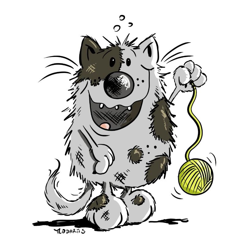 Mignon chat comique