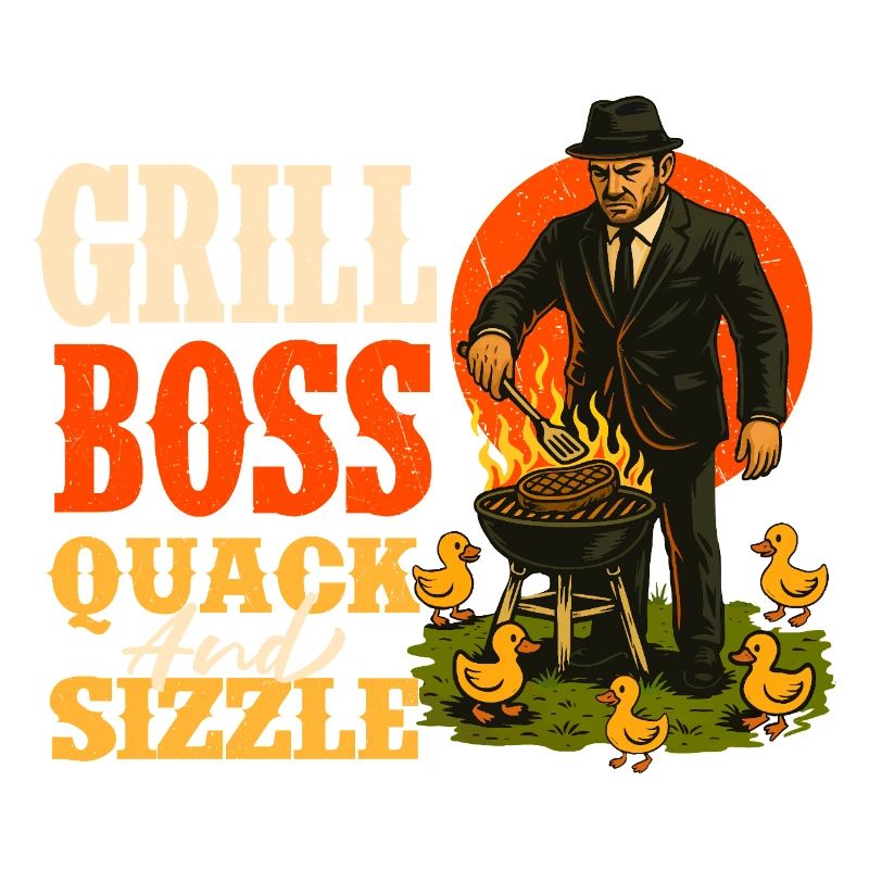 Grill Chef Coincer Et Grésiller Humour Drôle BBQ