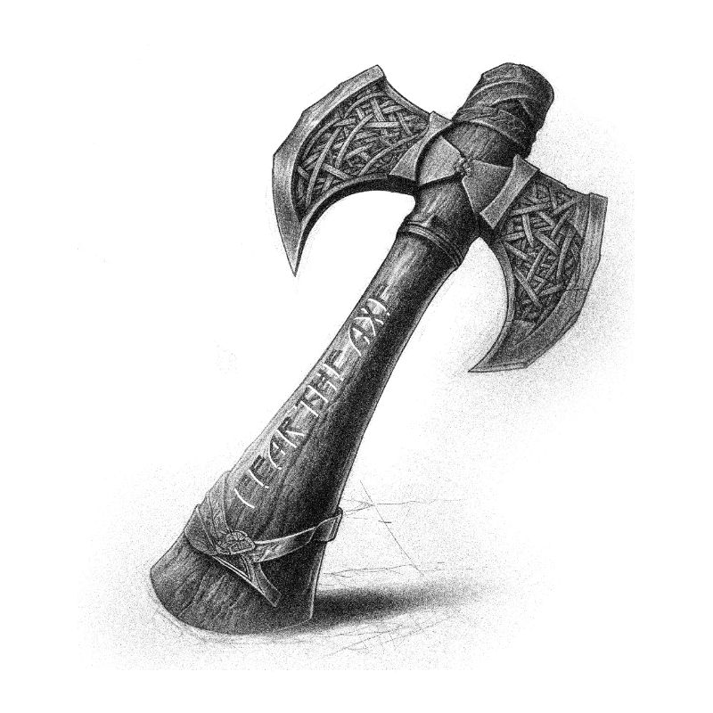 Fear the axe Wikinger Axt