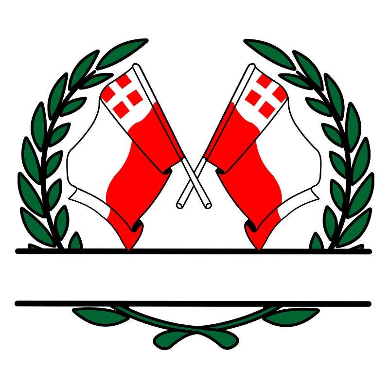 Drapeaux de la province d'Utrecht, bannière de couronne de laurier