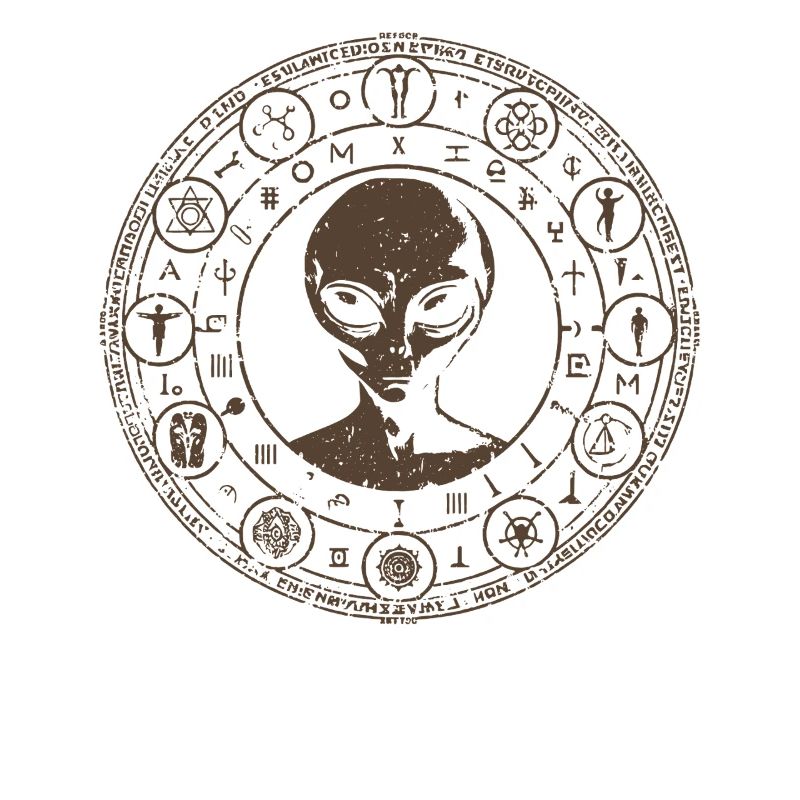 Conception de constellation extraterrestre mystique