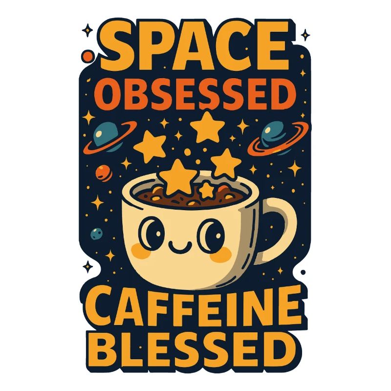 Space Obsessed Caffeine Funny Astronomy