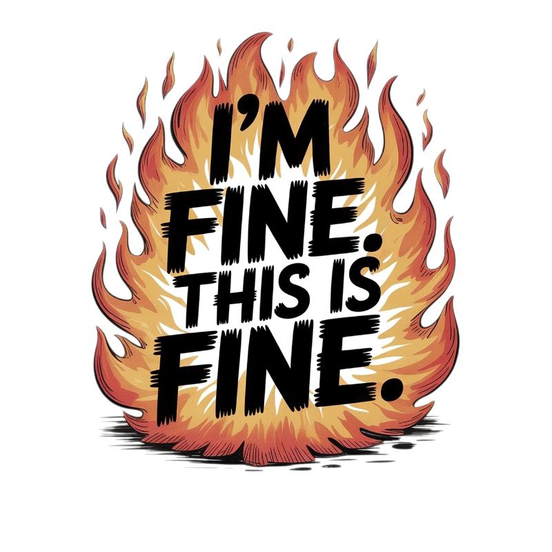 Fire Image: This Is Fine Saying