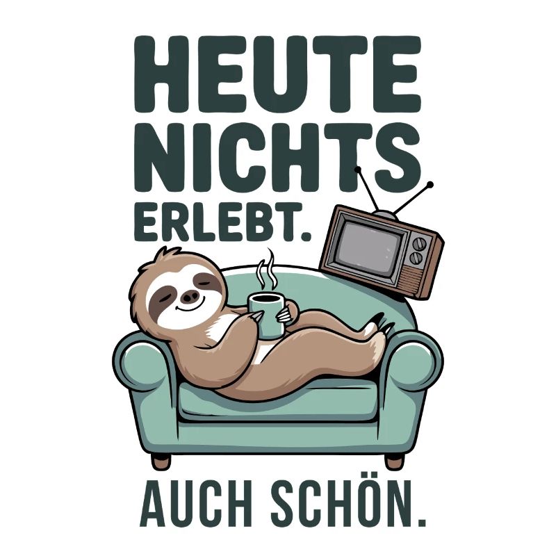 Nothing experienced today sloth on the sofa