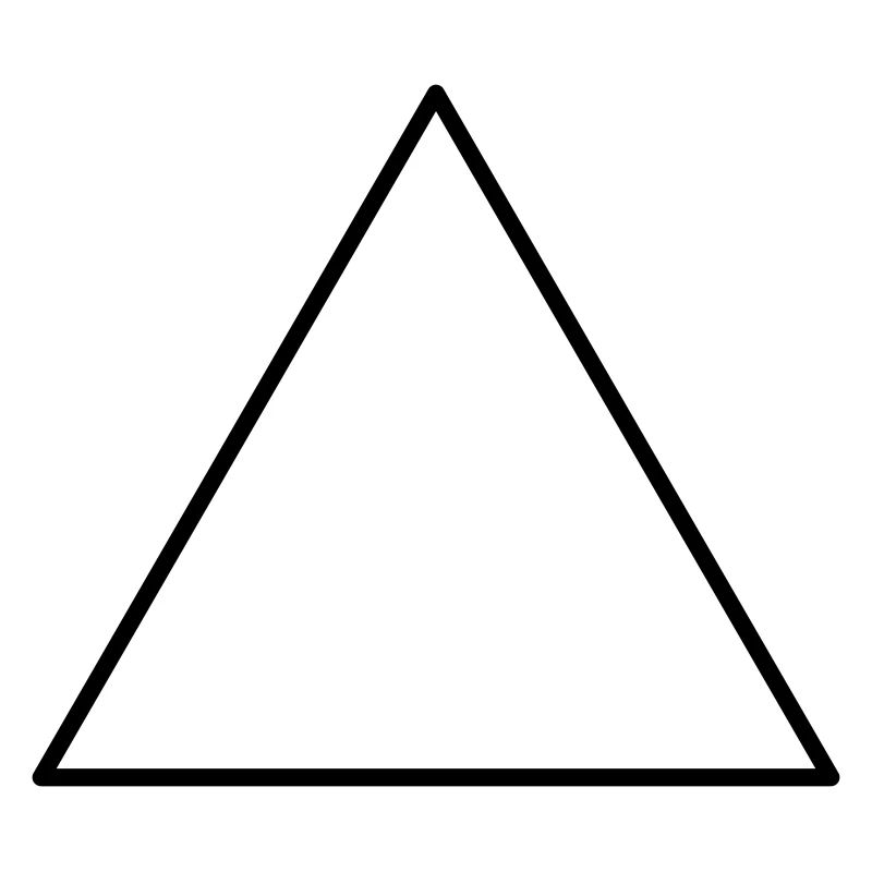 Triangle symbolique équilatéral