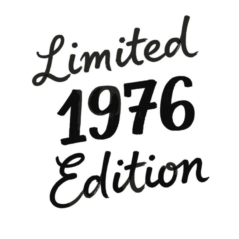 Vintage 1976 Geburtstag Script Edition