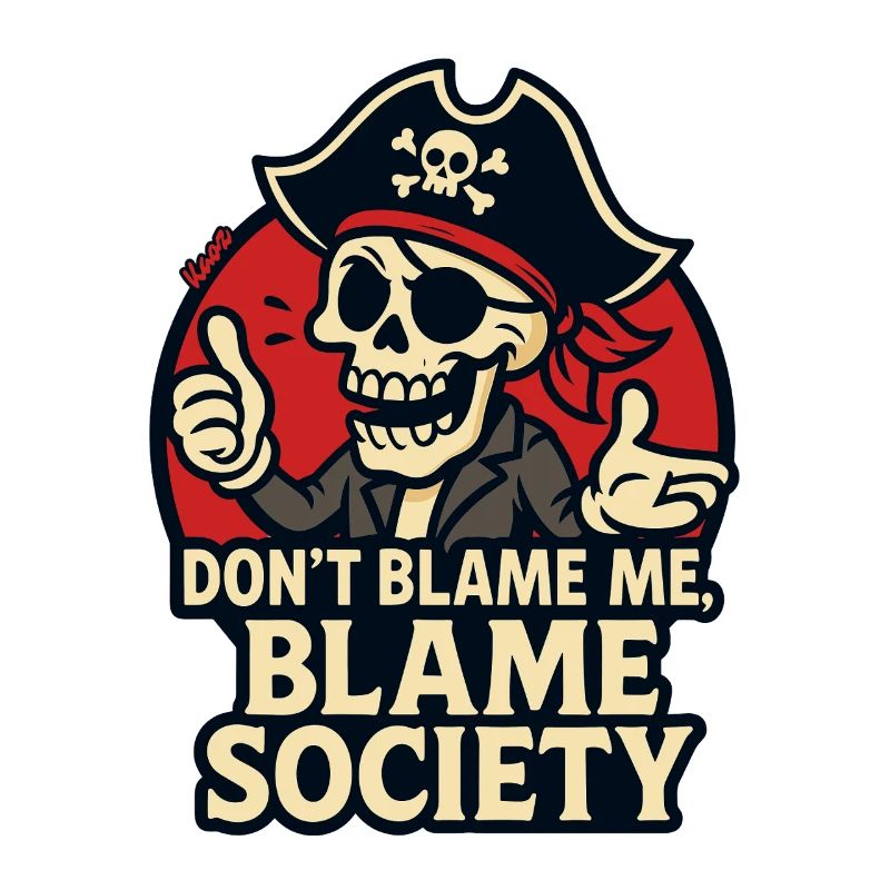 Pirate Skull Satire Tee