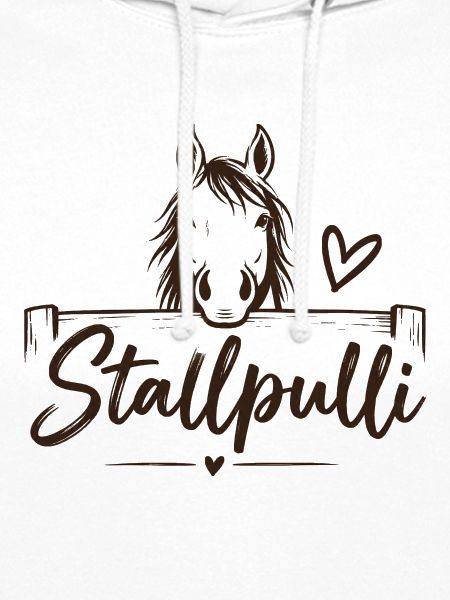 Stallpulli - Pferd - Reiterin - Stall - Pullover