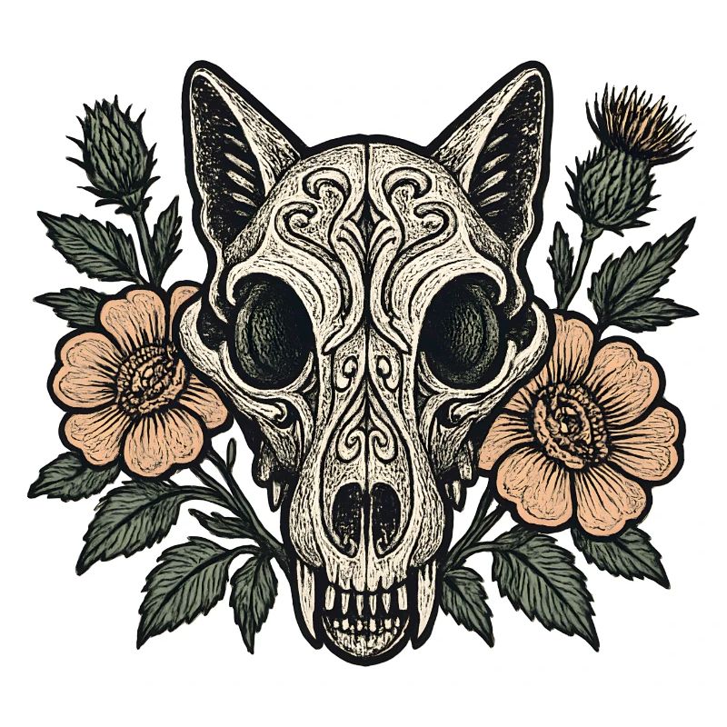 Blüten Skull Fuchs