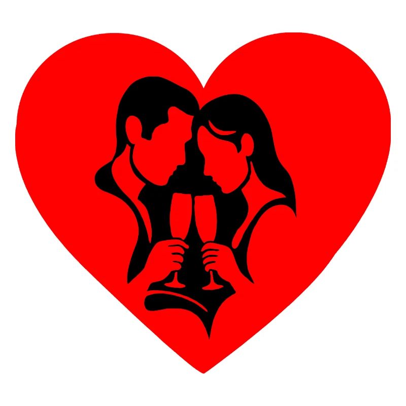 Silhouette de la Saint-Valentin