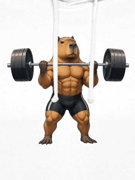 Capybara beim Gewichteheben