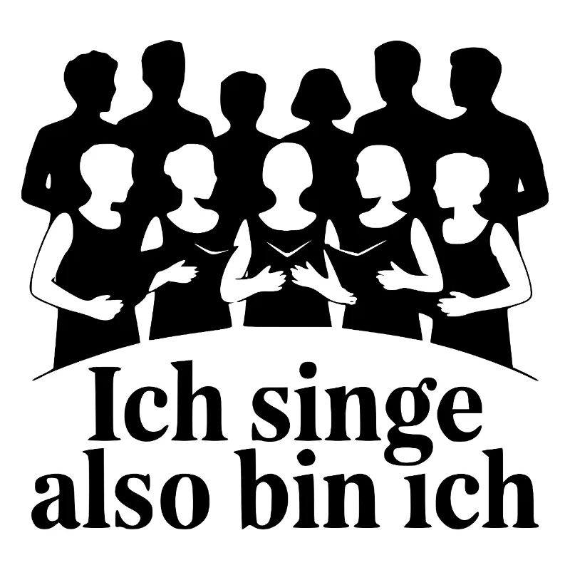 Ich singe also bin ich - Chor Sänger Motiv