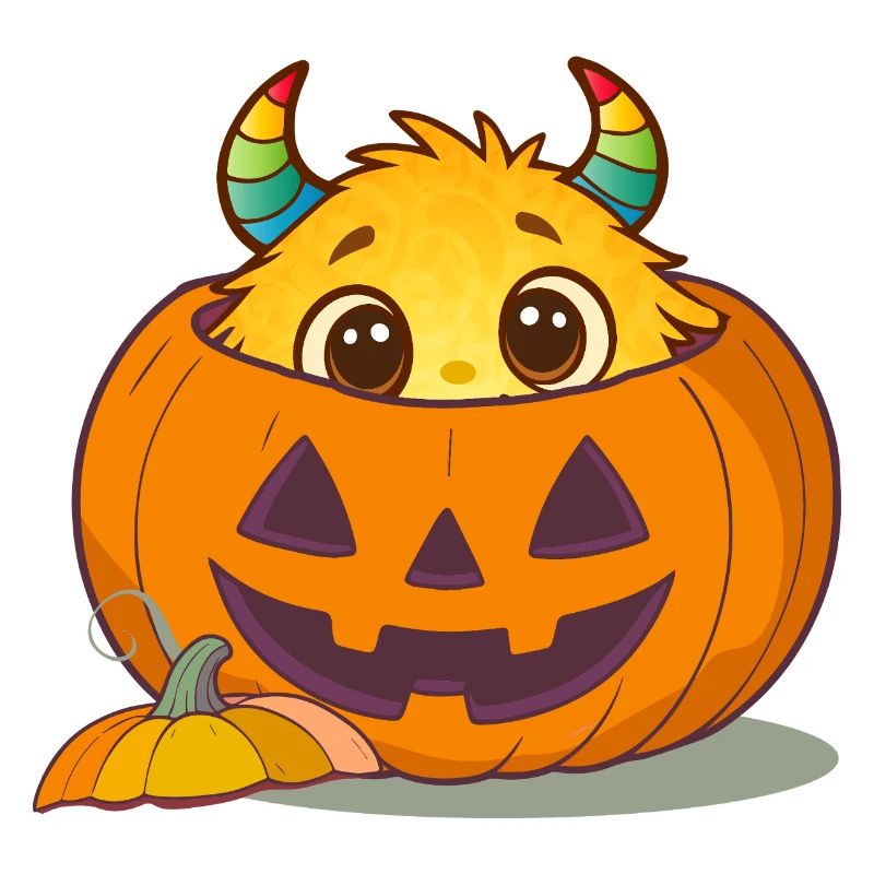 Monstres d’Halloween dans la citrouille : un doux plaisir effrayant