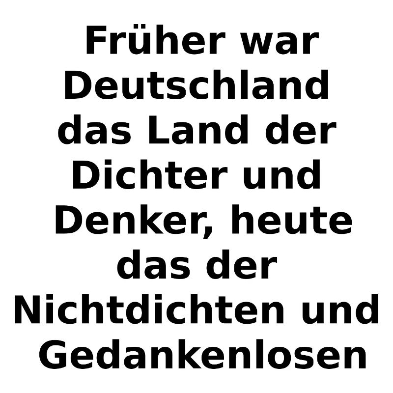 Dichter und Denker?