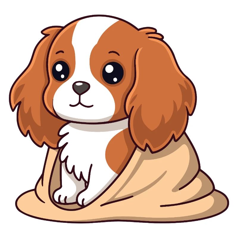 Chien cavalier Douceur Beige