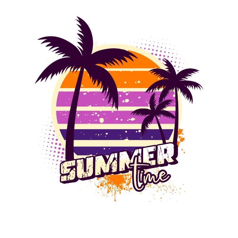 Sunset Palm Trees – Summer Time