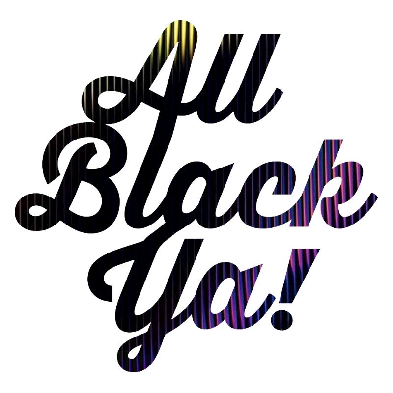 All Black Ya Neon Stripe Font