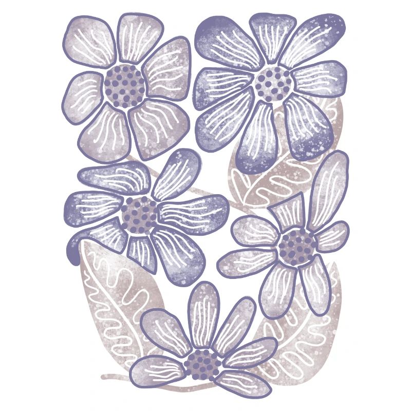 Lavender Bloom Blumenmuster