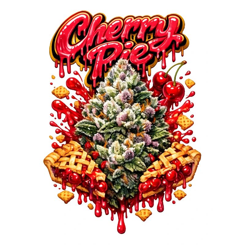 Cherry Pie Graffiti Print