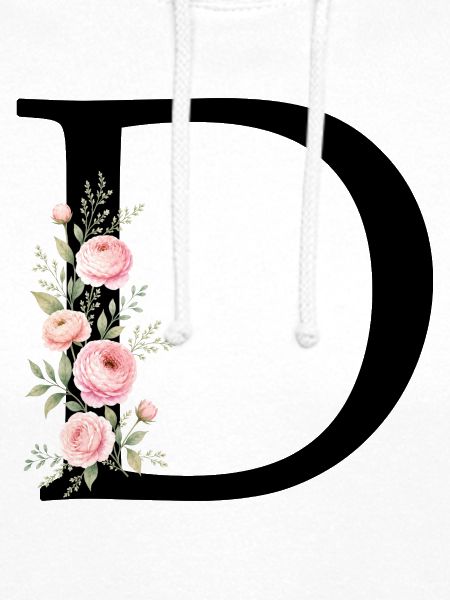 D Buchstabe Monogram Floral