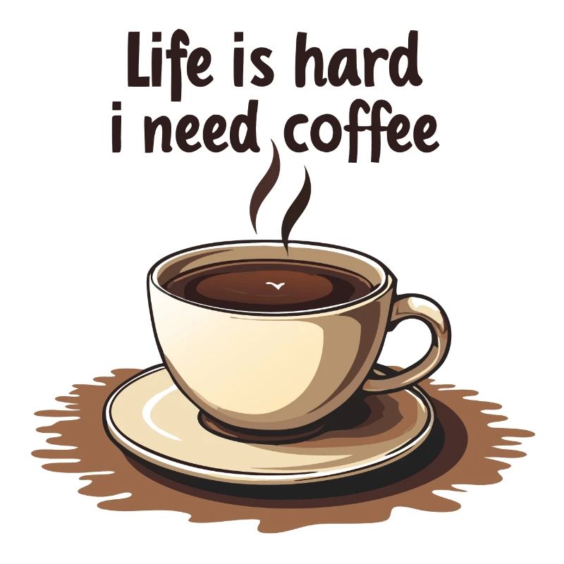 Coffee cup with text motivation